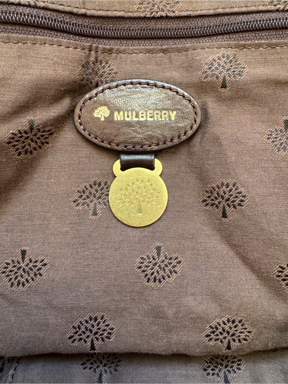 Mulberry Oversized Alexa Chocolate Brown Leather Satchel Bag - Picture 9 of 11